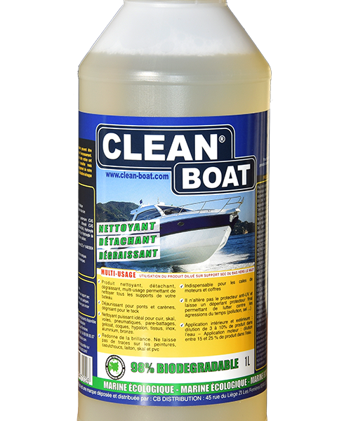 Clean Boat - produit nettoyant bateau, semi-rigide, pneumatique - 1 litre
